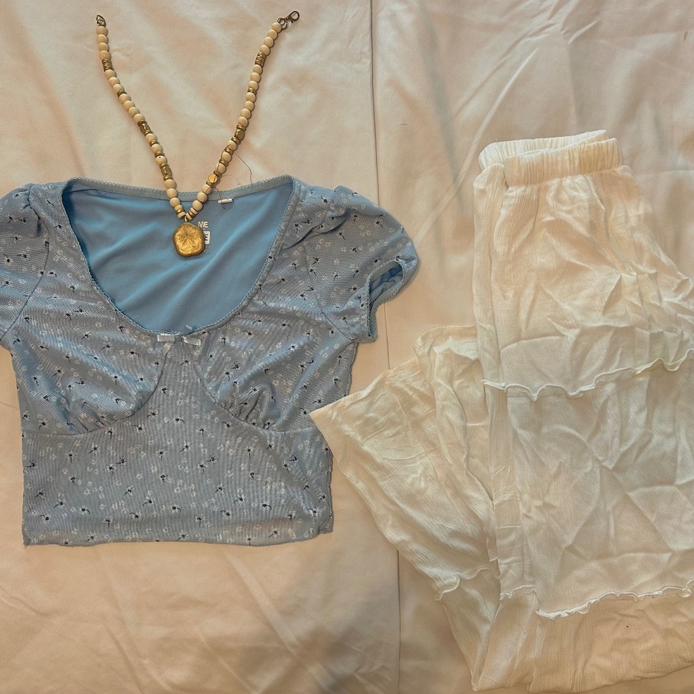 Crop floral top